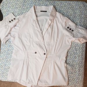 Ashley Stewart white cotton with sleeves size  22/24